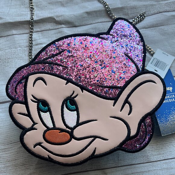 RARE Danielle Nicole Disney DOPEY Crossbody Snow White & The Seven Dwarves NWT - Picture 2 of 6